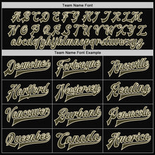 Load image into Gallery viewer, Custom Black Olive-Cream Bomber Full-Snap Varsity Letterman Two Tone Jacket