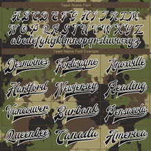 Load image into Gallery viewer, Custom Camo Black-White Graffiti Camouflage 3D Bomber Full-Snap Varsity Letterman Salute To Service Jacket