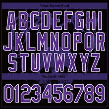 Load image into Gallery viewer, Custom Black Purple-White Skull Fashion 3D Bomber Full-Snap Varsity Letterman Jacket