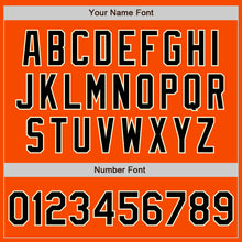 Load image into Gallery viewer, Custom Orange Black-Cream Bomber Full-Snap Varsity Letterman Two Tone Jacket