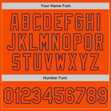 Load image into Gallery viewer, Custom Orange Navy Bomber Full-Snap Varsity Letterman Two Tone Jacket