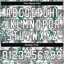 Load image into Gallery viewer, Custom Camo White-Black Tropical Jungle Animal 3D Pattern Design Bomber Full-Snap Varsity Letterman Salute To Service Jacket