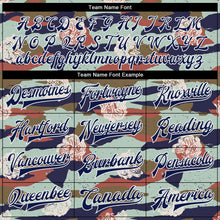 Load image into Gallery viewer, Custom Camo Navy-White Tiger 3D Pattern Design Bomber Full-Snap Varsity Letterman Salute To Service Jacket