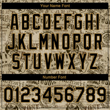 Load image into Gallery viewer, Custom Olive Black-Old Gold Military Badge 3D Pattern Design Bomber Full-Snap Varsity Letterman Salute To Service Jacket