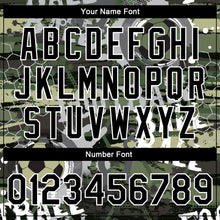 Load image into Gallery viewer, Custom Camo Black-White Football 3D Pattern Design Bomber Full-Snap Varsity Letterman Salute To Service Jacket