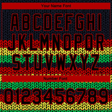 Load image into Gallery viewer, Custom Black Red Kelly Green-Gold Black History Month 3D Pattern Design Bomber Full-Snap Varsity Letterman Jacket