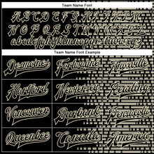 Load image into Gallery viewer, Custom Black Cream Halftone 3D Pattern Design Bomber Full-Snap Varsity Letterman Jacket