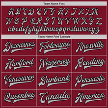 Load image into Gallery viewer, Custom Crimson Gray-Black Bomber Full-Snap Varsity Letterman Two Tone Jacket