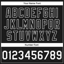 Load image into Gallery viewer, Custom Black White 3D Pattern Design Bomber Full-Snap Varsity Letterman Jacket