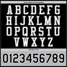 Load image into Gallery viewer, Custom Black White-Gray Bomber Full-Snap Varsity Letterman Two Tone Jacket