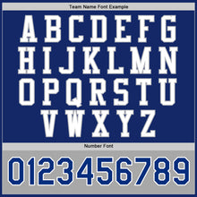 Load image into Gallery viewer, Custom Royal White-Gray Bomber Full-Snap Varsity Letterman Two Tone Jacket