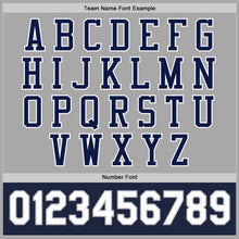 Load image into Gallery viewer, Custom Gray Navy-White Bomber Full-Snap Varsity Letterman Two Tone Jacket