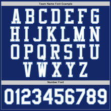 Load image into Gallery viewer, Custom Royal White-Light Blue Bomber Full-Snap Varsity Letterman Jacket