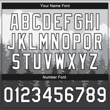 Load image into Gallery viewer, Custom Gray White-Black Watercolor Forest With Fog 3D Pattern Design Bomber Full-Snap Varsity Letterman Jacket