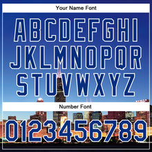 Load image into Gallery viewer, Custom Royal Red-White Chicago Illinois City Edition 3D Bomber Full-Snap Varsity Letterman Jacket