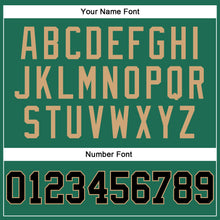 Load image into Gallery viewer, Custom Kelly Green Black-Old Gold Authentic Throwback Basketball Jersey