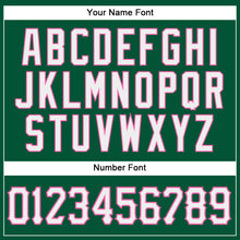 Load image into Gallery viewer, Custom Kelly Green White-Pink Authentic Baseball Jersey