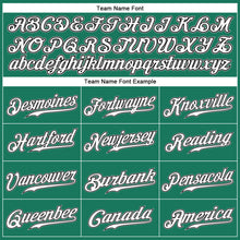 Load image into Gallery viewer, Custom Kelly Green White Pinstripe White-Gray Authentic Baseball Jersey