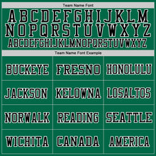 Load image into Gallery viewer, Custom Grass Green Black-White Mesh Authentic Throwback Football Jersey