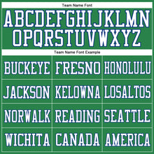 Load image into Gallery viewer, Custom Grass Green White-Royal Mesh Authentic Football Jersey