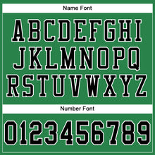 Load image into Gallery viewer, Custom Grass Green Black-White Mesh Authentic Football Jersey