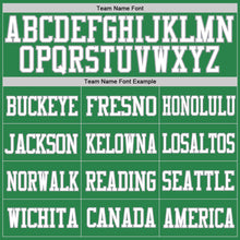 Load image into Gallery viewer, Custom Grass Green White-Gray Mesh Authentic Football Jersey