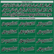 Load image into Gallery viewer, Custom Kelly Green Black-White Authentic Baseball Jersey