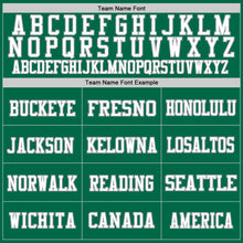 Load image into Gallery viewer, Custom Grass Green White-Gray Mesh Authentic Throwback Football Jersey