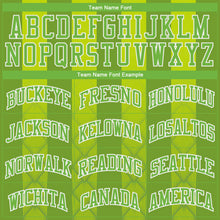 Load image into Gallery viewer, Custom Kelly Green Neon Green-White Round Neck Sublimation Basketball Suit Jersey