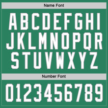 Load image into Gallery viewer, Custom Kelly Green White-Gray Hockey Jersey