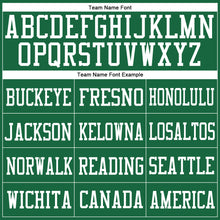 Load image into Gallery viewer, Custom Kelly Green White Mesh Authentic Football Jersey