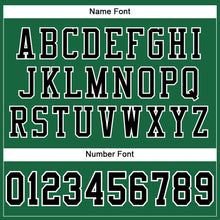 Load image into Gallery viewer, Custom Kelly Green Black-White Mesh Authentic Football Jersey