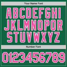 Load image into Gallery viewer, Custom Kelly Green Pink-White Performance T-Shirt
