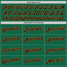 Load image into Gallery viewer, Custom Kelly Green Black-Old Gold Performance T-Shirt