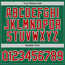 Load image into Gallery viewer, Custom Kelly Green Red-White Performance T-Shirt
