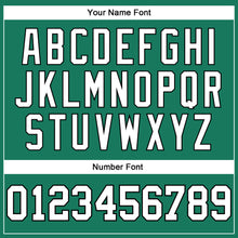 Load image into Gallery viewer, Custom Kelly Green White-Black Authentic Throwback Basketball Jersey