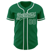 Load image into Gallery viewer, Custom Kelly Green Kelly Green-White Authentic Baseball Jersey