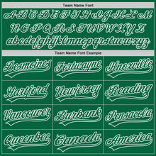 Load image into Gallery viewer, Custom Kelly Green Kelly Green-White Authentic Baseball Jersey