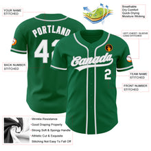 Load image into Gallery viewer, Custom Kelly Green White-Gray Authentic Baseball Jersey