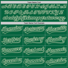 Load image into Gallery viewer, Custom Kelly Green Kelly Green-Cream Authentic Baseball Jersey
