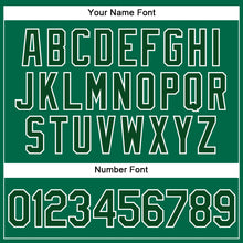 Load image into Gallery viewer, Custom Kelly Green White Pinstripe Green Authentic Baseball Jersey