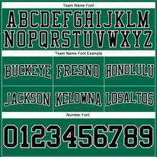 Load image into Gallery viewer, Custom Stitched Kelly Green Black-White Football Pullover Sweatshirt Hoodie