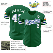 Load image into Gallery viewer, Custom Kelly Green White-Royal Authentic Baseball Jersey