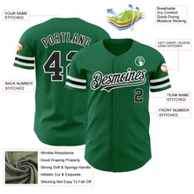 Load image into Gallery viewer, Custom Kelly Green Black-White Authentic Baseball Jersey
