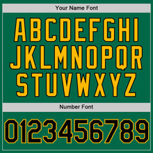 Load image into Gallery viewer, Custom Kelly Green Black-Gold Authentic Throwback Baseball Jersey