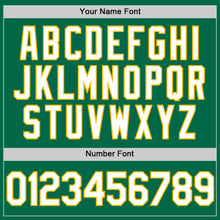 Load image into Gallery viewer, Custom Kelly Green White-Gold Authentic Throwback Baseball Jersey