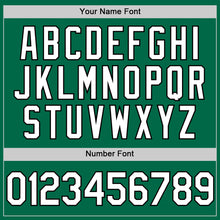 Load image into Gallery viewer, Custom Kelly Green White-Black Authentic Throwback Baseball Jersey