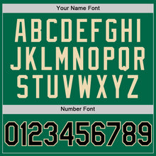 Load image into Gallery viewer, Custom Kelly Green Black-Cream Authentic Throwback Baseball Jersey