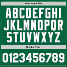 Load image into Gallery viewer, Custom Kelly Green White-Gray Authentic Throwback Basketball Jersey