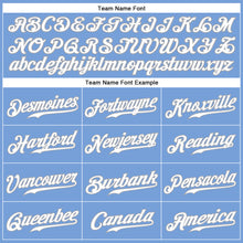 Load image into Gallery viewer, Custom Light Blue White-Gray Authentic Sleeveless Baseball Jersey